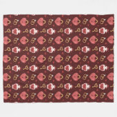 Romantische Valentinstag-Flanelldecke Fleecedecke (Vorderseite (Horizontal))