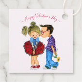 Romantische Valentinstag-Geschenk-Begrüßungstags Geschenkanhänger (Rückseite)