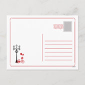 Romantische Valentinstag-Grußkarte Feiertagspostkarte (Rückseite)