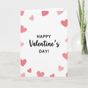 Romantische Valentinstag-Herzen-Karte Karte