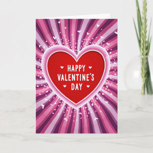 Romantische Valentinstag-Herzkarte Karte