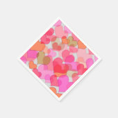 Romantische Valentinstag Liebe Valentine Serviette (Ecke)