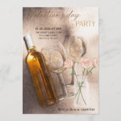 Romantische Valentinstag-Party Einladung (Vorderseite)