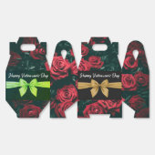 Romantische Valentinstag-Rose mit Elegantem Bow Geschenkschachtel (Ungeklappt)