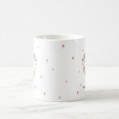 Romantische Valentinstag Tasse mit Blumenherz (Mittel)