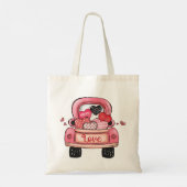 Romantische Valentinstag Tote Tasche - Niedlich & (Rückseite)