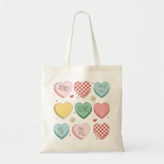 Romantische Valentinstag Tote Tasche - Niedlich & (Vorne)