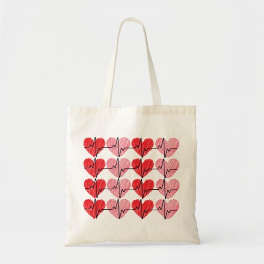 Romantische Valentinstag Tote Tasche - Niedlich & (Vorne)