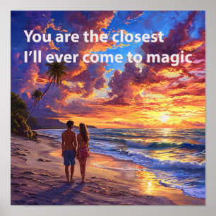 Romantische Valentinstag-Zitate Poster