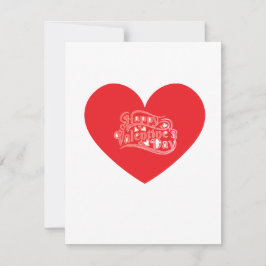 Romantische Valentinstagskarte Feiertagskarte
