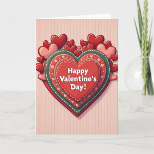 Romantische Valentinstagskarte Karte