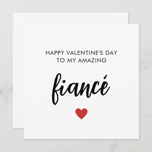 Romantische Valentintagskarte (Vorne/Hinten)