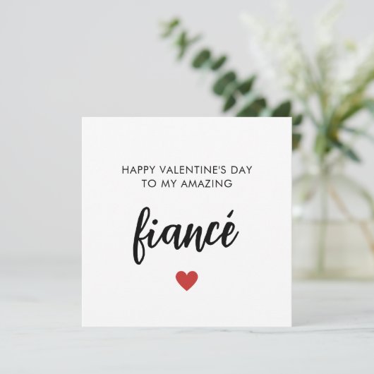 Romantische Valentintagskarte (Stehend Vorderseite)