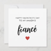 Romantische Valentintagskarte (Vorderseite)