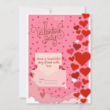 Romantische Valentintagskarte