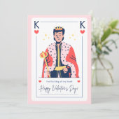 Romantische Valentintagskarte Feiertagskarte (Stehend Vorderseite)