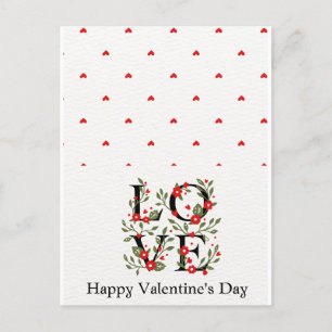 Romantische Valentintagskarte für Ihr Liebes Postkarte