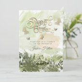 Romantische Vegetation Butterfly Garden 16 . Gebur Einladung (Stehend Vorderseite)