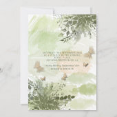 Romantische Vegetation Butterfly Garden 16 . Gebur Einladung (Rückseite)