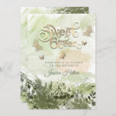 Romantische Vegetation Butterfly Garden 16 . Gebur Einladung (Vorne/Hinten)