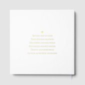 Romantische Vegetation Elegant Hochzeitssessbare F Gästebuch (Rückseite)