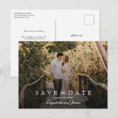 Romantische Verlobung Foto Save the Date Hochzeit Postkarte (Vorne/Hinten)