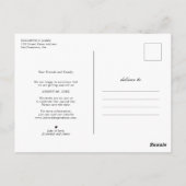 Romantische Verlobung Foto Save the Date Hochzeit Postkarte (Rückseite)