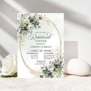 Romantische Vibes Probeessen Wasserfarbe Boho Einladung