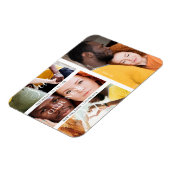 Romantische Vier-Hochzeiten-Verlobung-Fotos Collag Magnet (Linke Seite)