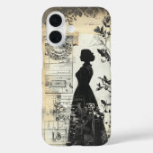 Romantische Viktorianische Collage Scrapbook Monog Case-Mate iPhone Hülle (Rückseite)