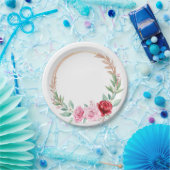 Romantische Viktorianische Rose Garden Paper Plate Pappteller (Party)