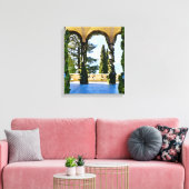 Romantische Villa del Balbianello (Comer See, Ital Leinwanddruck (Insitu (Wohnzimmer))