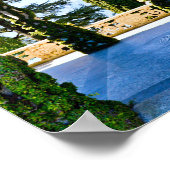 Romantische Villa del Balbianello, Comer See, Ital Poster (Ecke)