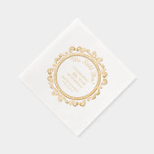 Romantische Vintage 60. Hochzeitstag Servietten Mit Folie (Rechts)