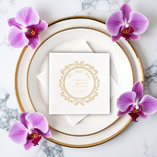 Romantische Vintage 60. Hochzeitstag Servietten Mit Folie