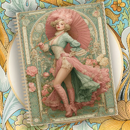 Romantische Vintage-Art Nouveau-Zirkus Planer