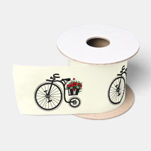 Romantische Vintage Blume Bike Satinband