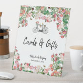 Romantische Vintage Blume Hochzeitskarten Geschenk Sockelschild (In Situ)