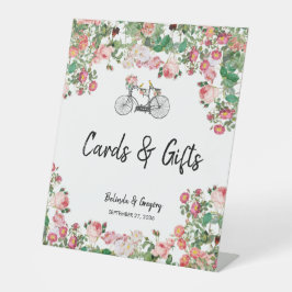 Romantische Vintage Blume Hochzeitskarten Geschenk Sockelschild