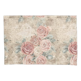 Romantische Vintage Blume Kissenbezug