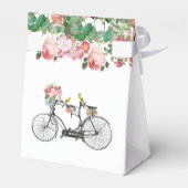 Romantische Vintage Blume und Hochzeiten von Vögel Geschenkschachtel (Rückseite)