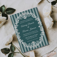 Romantische Vintage-Blumen-Monogramm-Hochzeit