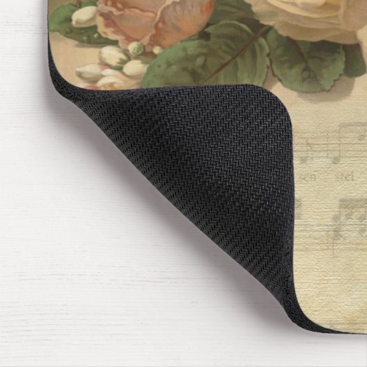 Romantische Vintage Blumenmousepad Mousepad (Ecke)