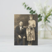 Romantische Vintage Bräunungskarten und Geschenke Postkarte (Stehend Vorderseite)