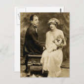 Romantische Vintage Bräunungskarten und Geschenke Postkarte (Vorne/Hinten)