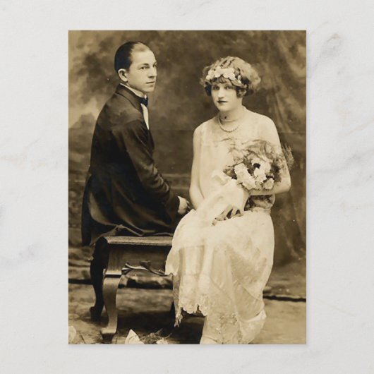 Romantische Vintage Bräunungskarten und Geschenke Postkarte (Vorderseite)