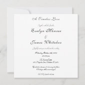 Romantische Vintage Bridal Sketch Hochzeit Einladu Einladung (Rückseite)