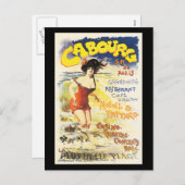 Romantische Vintage Cabourg Reisetoster Feiertagspostkarte (Vorne/Hinten)