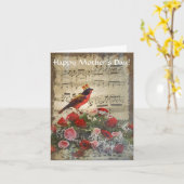 Romantische Vintage Collagen Karte (Gelbe Blume)