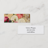 Romantische Vintage Collagen-nennende Karte (Vorne/Hinten)